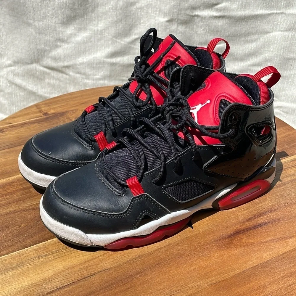 Jordan Flight Club 91 Black University Red White (GS) Size 5.5Y US/38 EU